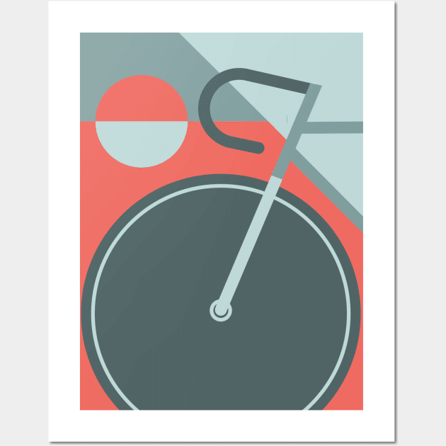 Modern Art Bicycle Cycling Graphic Wall Art by SLAG_Creative